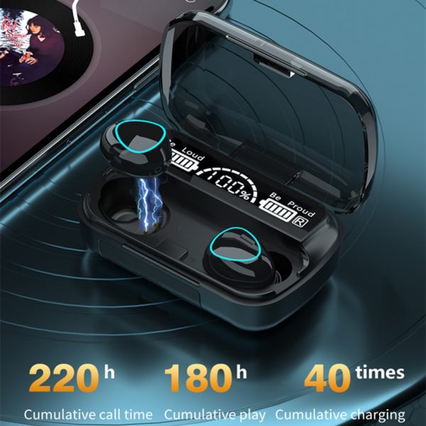 2023 NEW TWS Bluetooth Wireless Music Earphones Noise Reduction 9D HiFi Stereo Headphones Waterproof Sports Headset for iphone 3