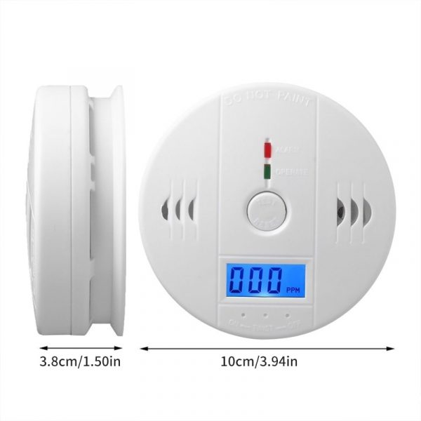 Carbon Monoxide Alarm Co Detector LCD Display Alarm Home Wireless Toxic Gas Leak Detector Fire Sound Alarm 5