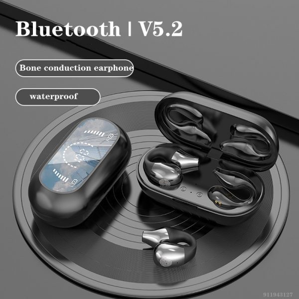 2023 NEW TWS Wireless Bone Conduction Earphones Bluetooth 5.2 Earring Wireless Headphones Sports Headsets Ear Hook with Mic 1
